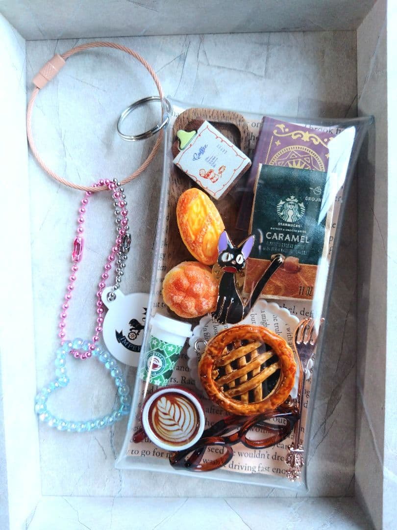 ガチャ詰めポーチ パン屋 カフェ ジジベリーパイ キャンディバッグ