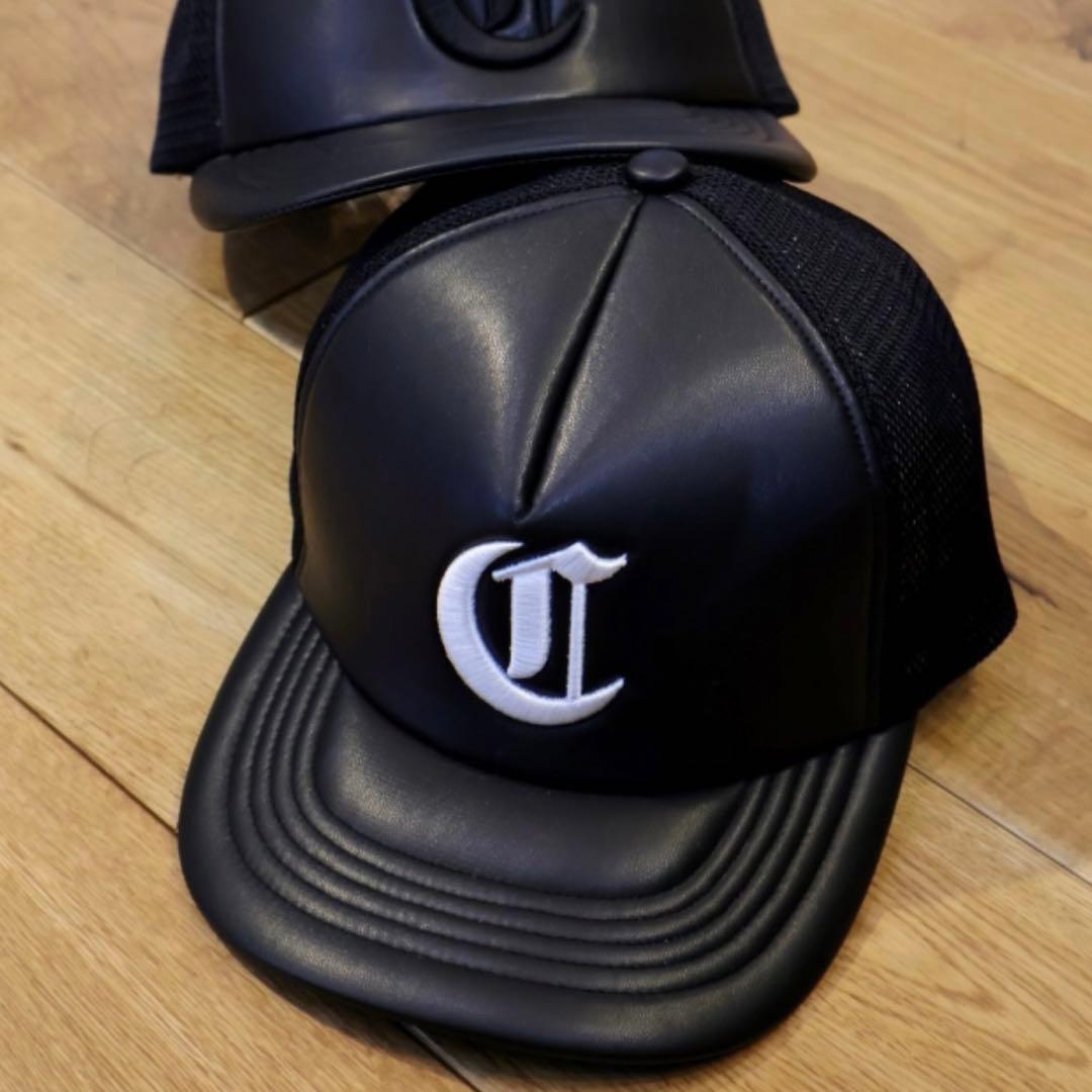 COOTIE Faux Leather 5 Panel Mesh Cap