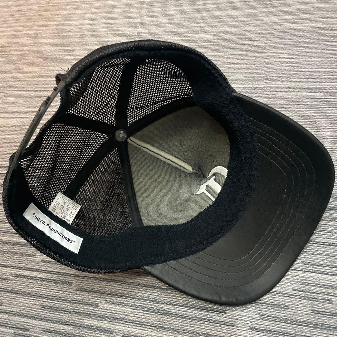 COOTIE Faux Leather 5 Panel Mesh Cap