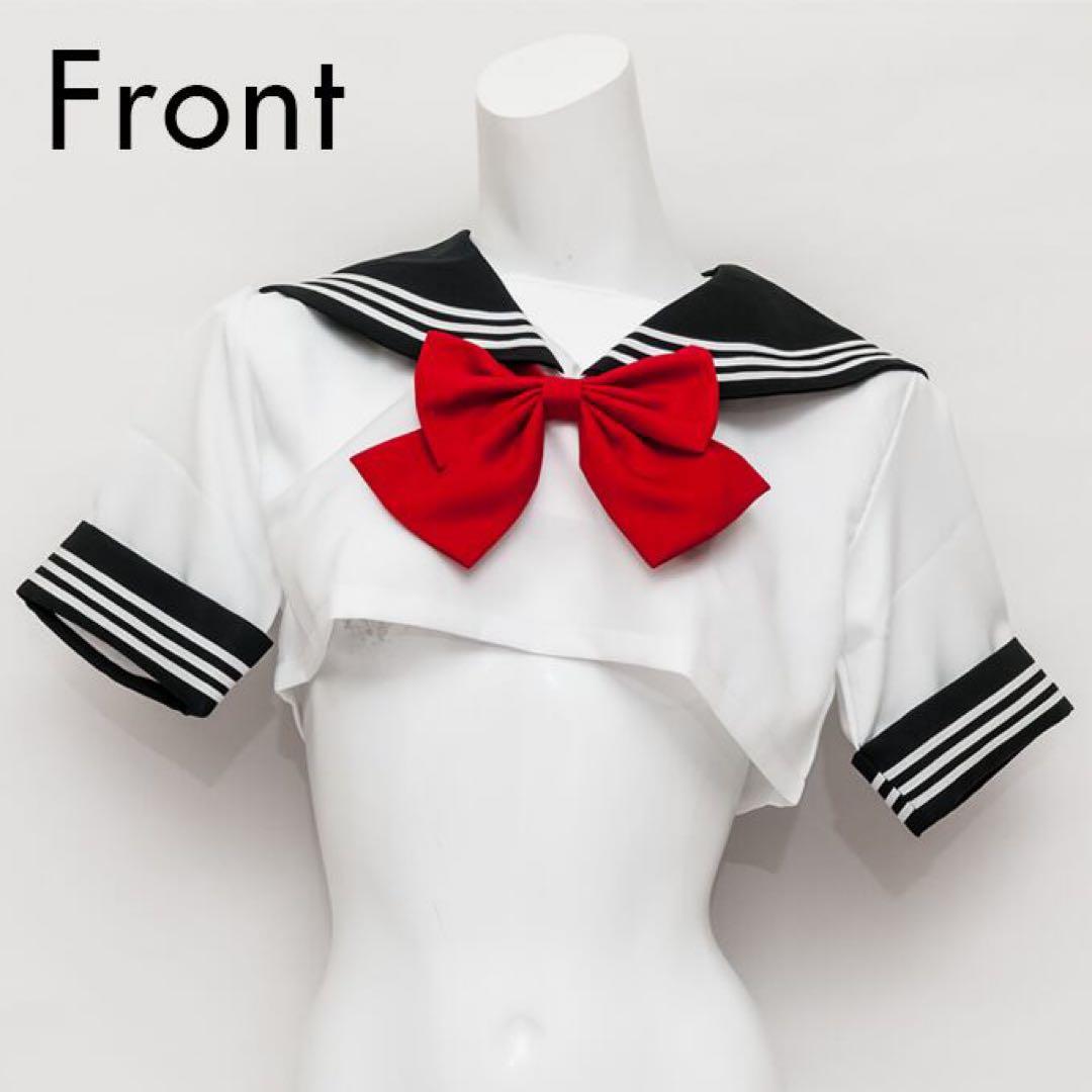 【コスプレ】口枷屋モイラ スクールフィクション セーラー水着 マイクロリボン