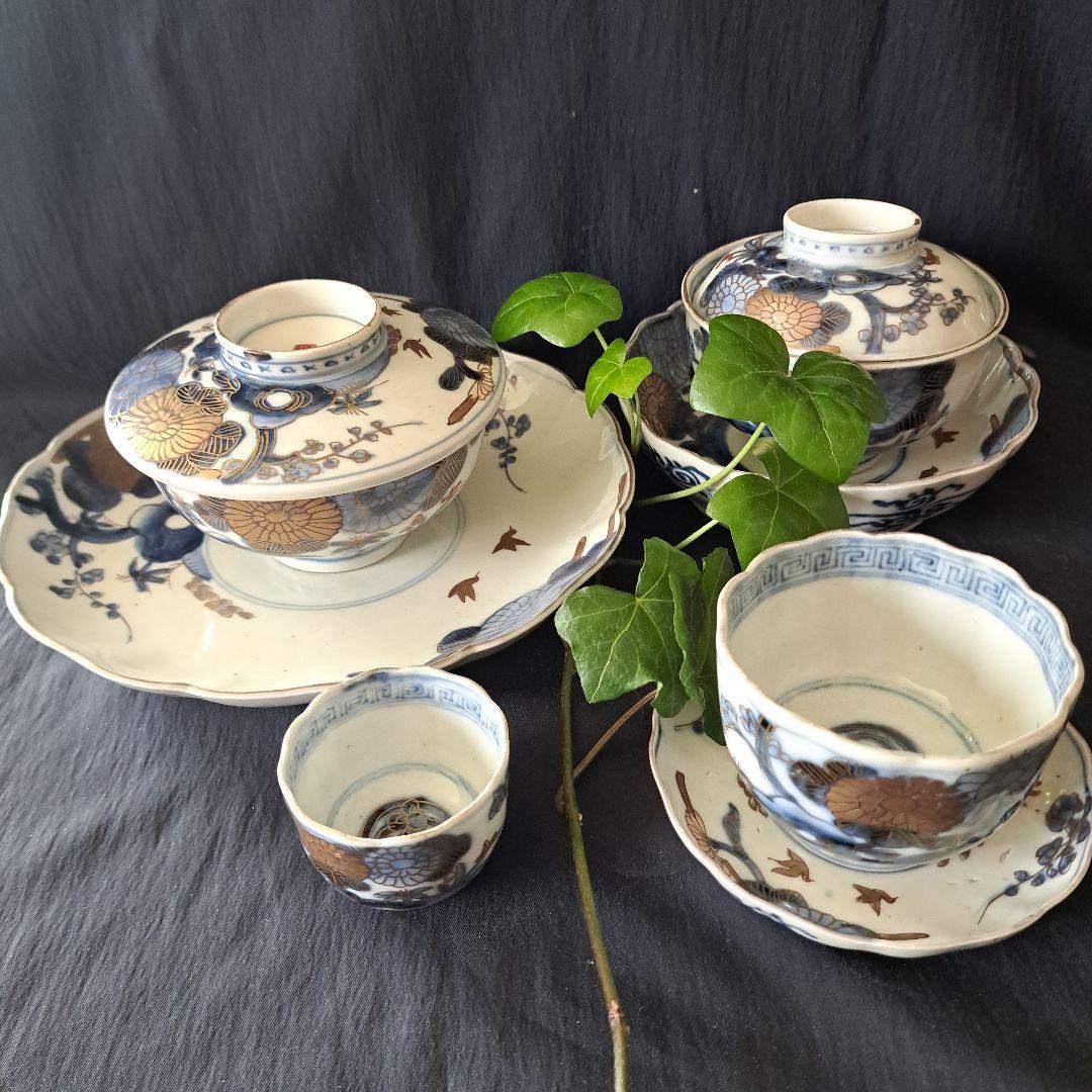 ご成約者様専用」です。 古伊万里色絵金彩皿 7種類1セット 骨董