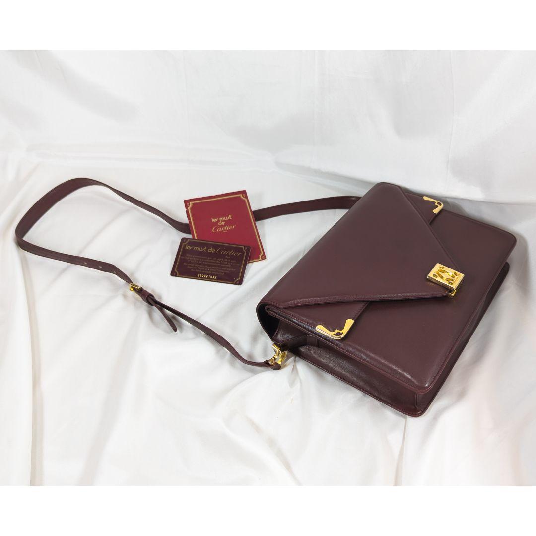 カルティエ マストラ ショルダーバッグ 三角フラップ カード 保存袋