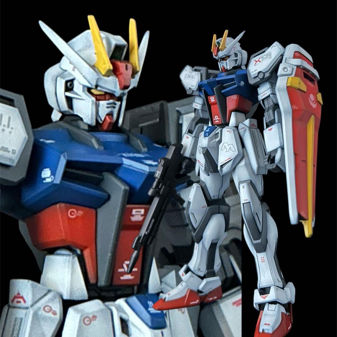ガンプラ塗装済完成品 EGストライクガンダム三体+オプション