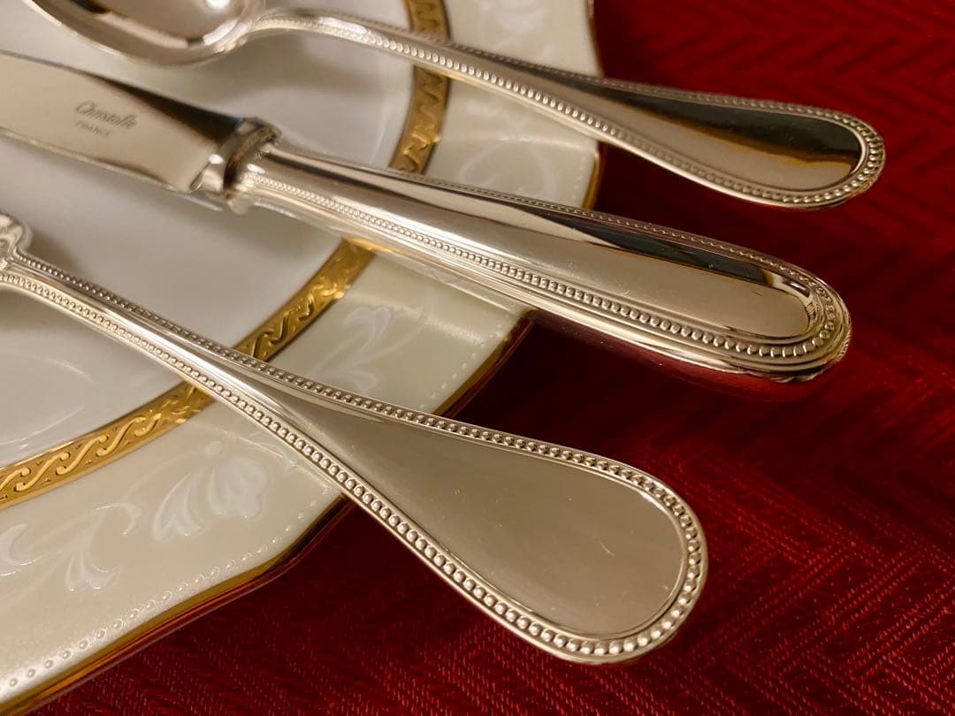 ラス1☆希少な極美品☆】クリストフル パール デザートサイズ