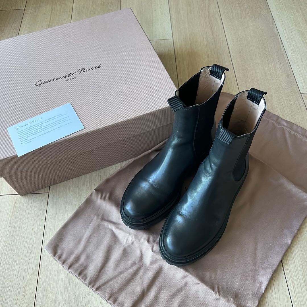 Gianvito Rossi ジャンヴィトロッシ サイドゴア ブーツ 37 美品 Gianvito Rossi（ジャンヴィト ロッシ） サイドゴアブーツ CHESTER