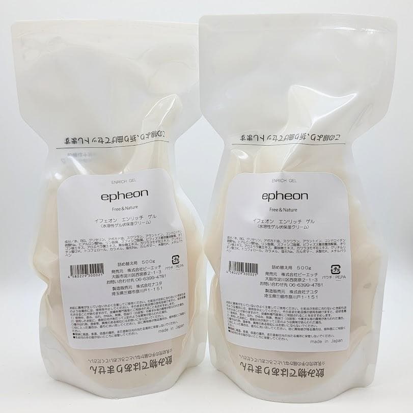 【２個】【パッケージリニュアル】 イフェオン エンリッチゲル 詰替 500g イフェオン エンリッチゲル | epheon イフェオン【株式会社ピーエッチ】
