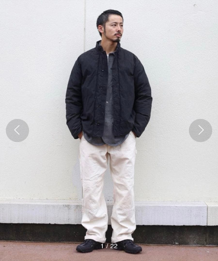 スノーピーク チャイナダウンジャケット 日本製インディゴ - メルカリ