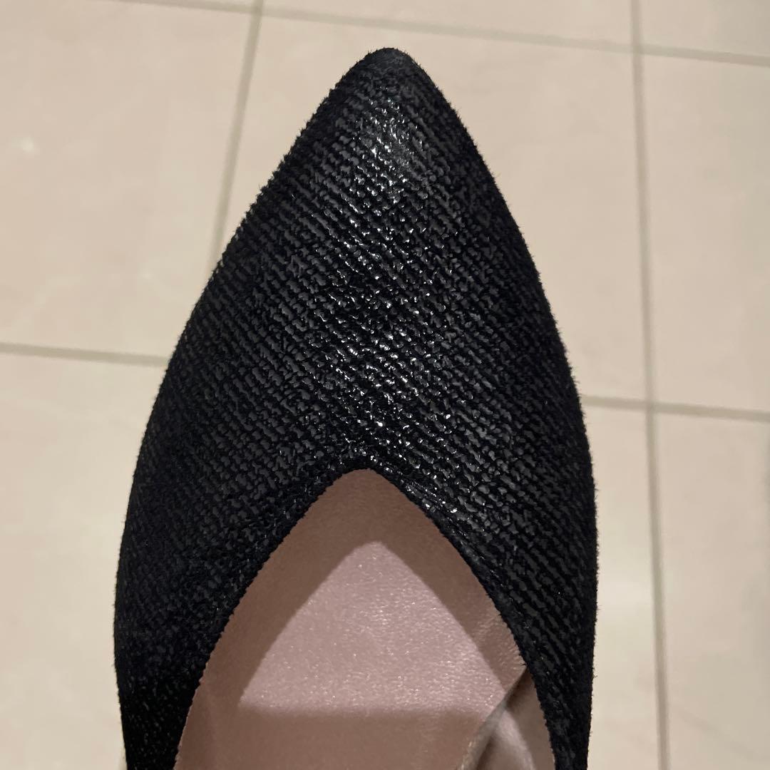 かねまつ☆ポインテッドトゥフラットシューズ 22.5cm 日本製