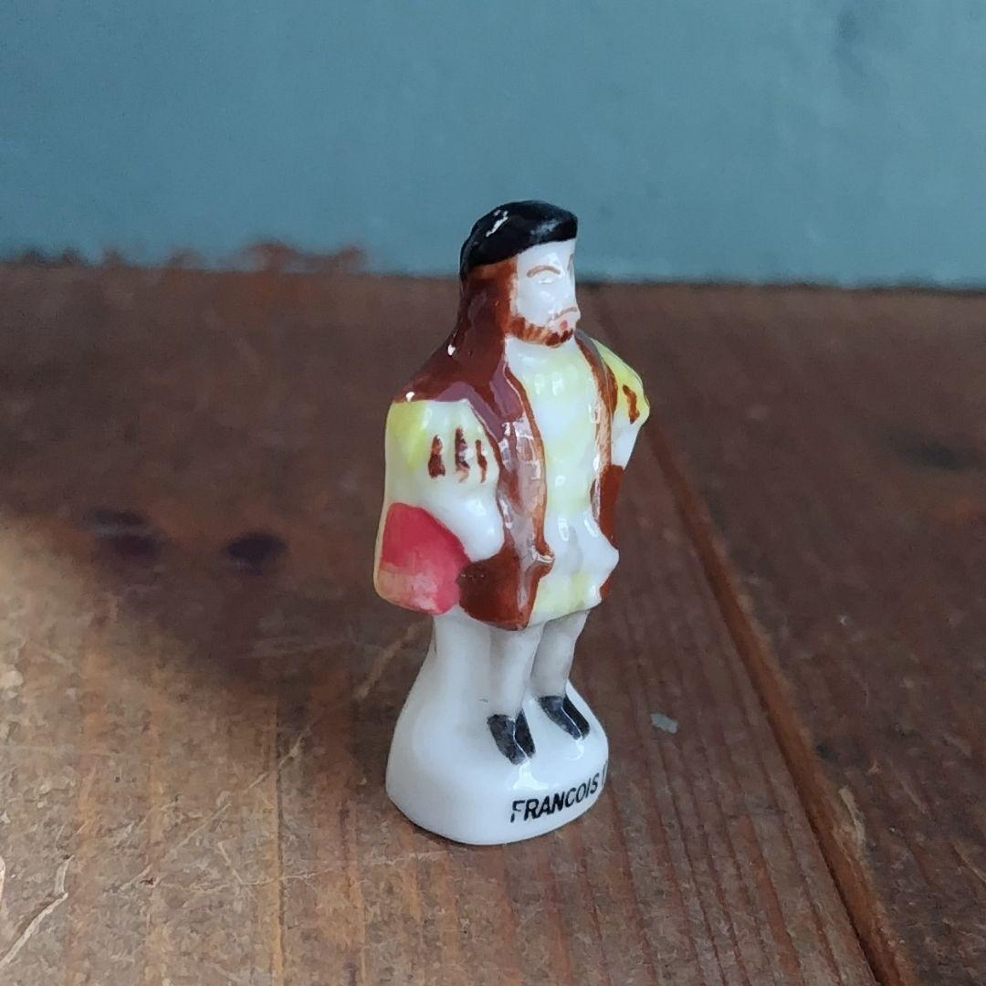 ビンテージフェーブ フランソワ1世 フランス雑貨 陶器置物ガレット