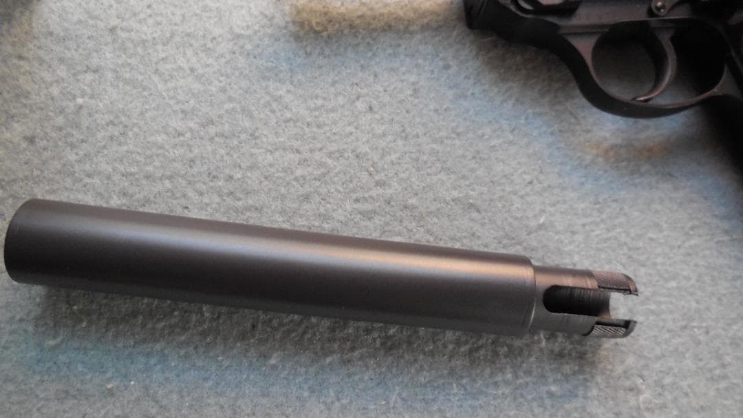 マルゼン ワルサーP38 ac41ガスガン専用 サイレンサー 差し込みワンロック