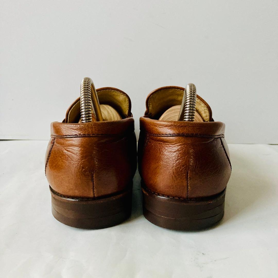 BURBERRY バーバリー 茶色 ビットローファー 24.5cm 除菌・消臭済