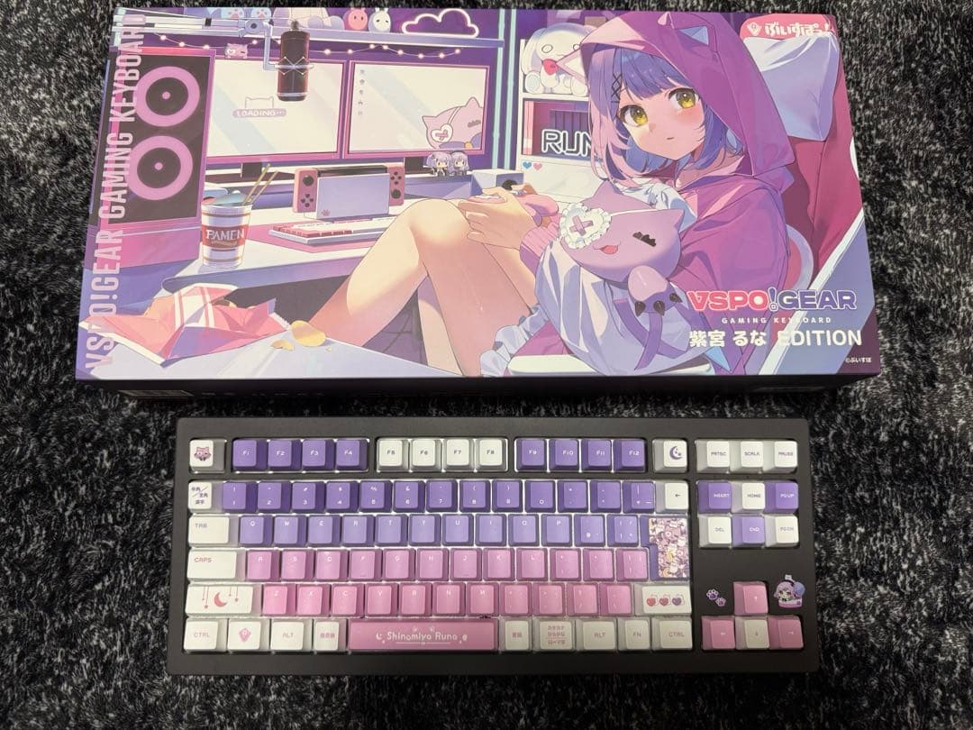VSPO！キーボード 紫宮るな VSPO! GEAR ゲーミングキーボード 第2弾 紫