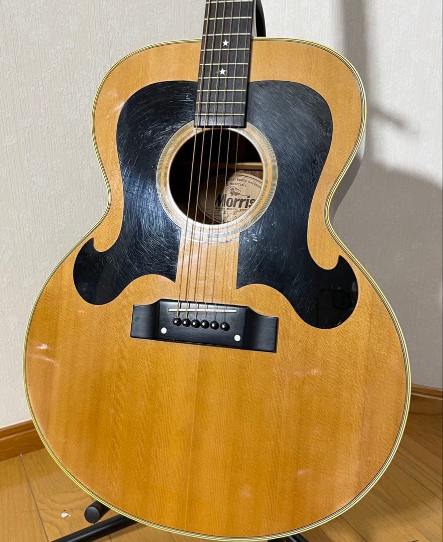 morris モーリス WJ-30 アコースティックギター 星インレイ - メルカリ