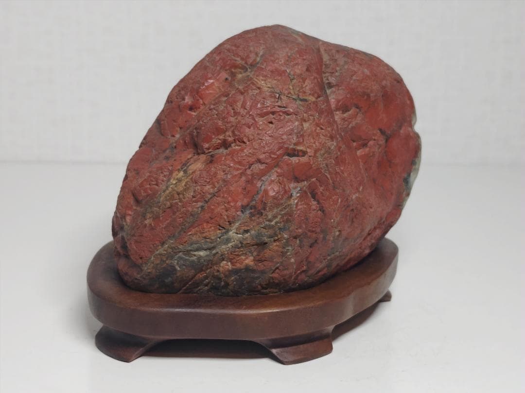 佐渡産 1.1kg 赤玉石 赤石 原石 鑑賞石 自然石 誕生石 鉱物 鉱石 水石