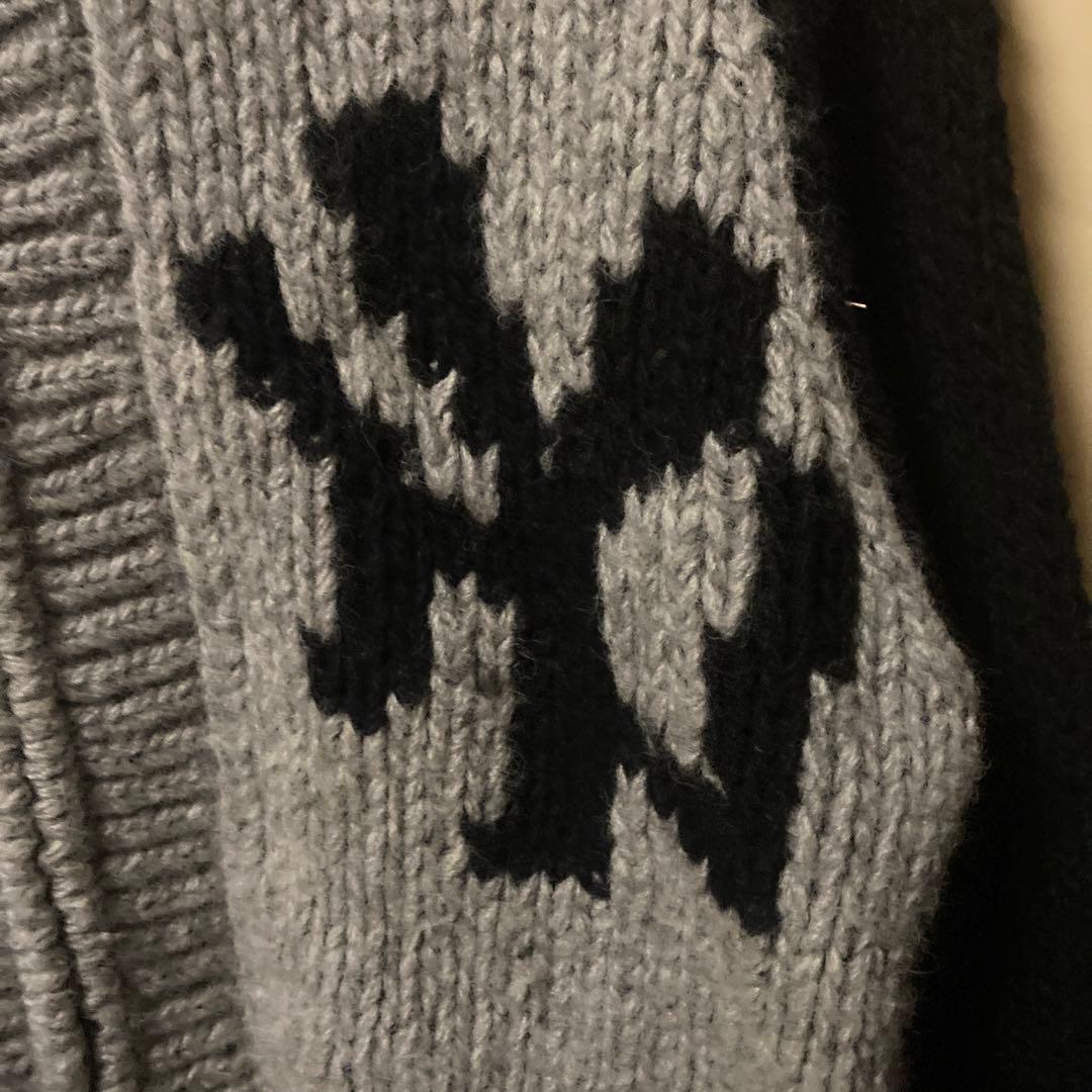 アメリカンパスタイムズ カウチンセーターヤンキース 希少usa製 90s