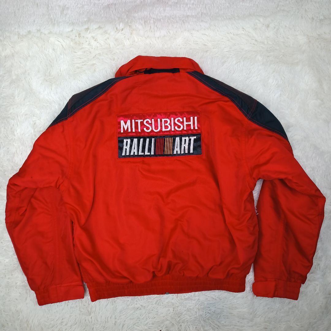✨美品✨ 三菱 ラリーアート ロゴ刺繍ワッペン ブルゾン ナイロン