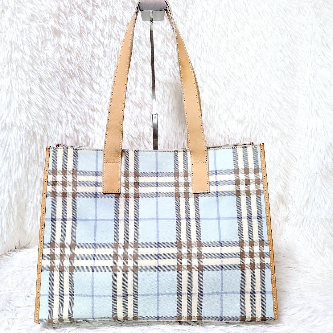 廃盤✨春夏 BURBERRY バーバリー ノバチェック トートバッグ PVC