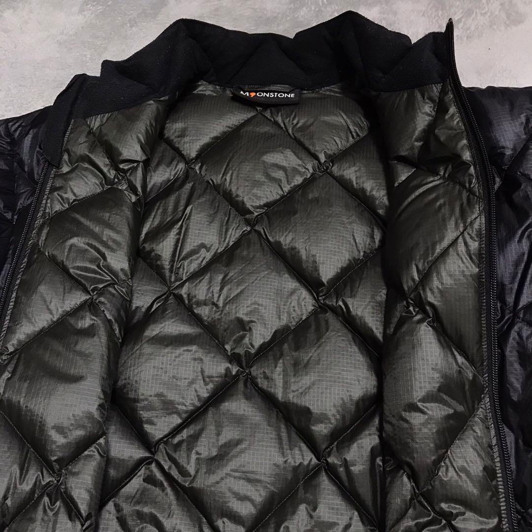 MOONSTONE ムーンストーン キルティングダウンジャケット 刺繍ロゴ