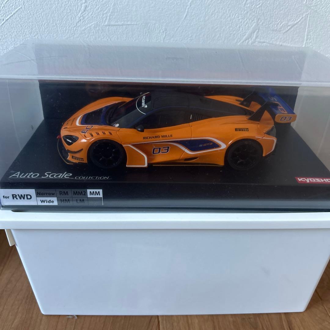 京商ミニッツ　オートスケールコレクション　マクラーレン720S GT3 Kyosho Mini-Z White McLaren 720S GT3 MR-04 1/27 Scale RWD Car