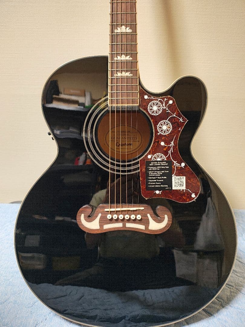 Epiphone EJ-200SCE/極美品/専用ケース付 Amazon | Epiphone EJ-200CE Vintage Sunburst エレアコギター
