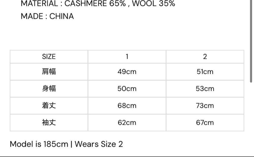 nnn 25aw SWEATER サイズ1 深水光太着用色