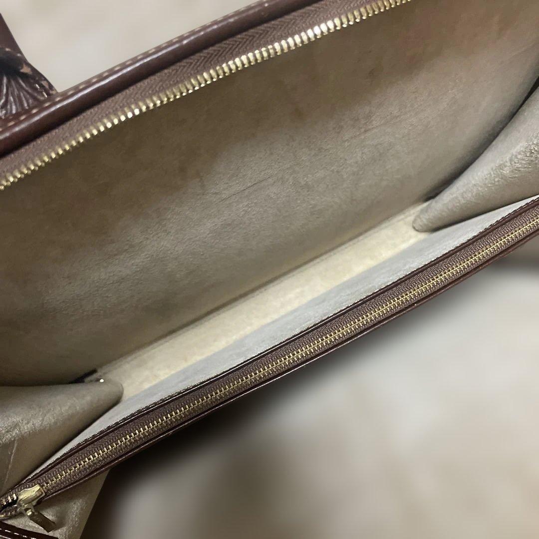 美品】土屋鞄 コンフィオCONFFIO オイルヌメ ビジネスバッグ ブラウン