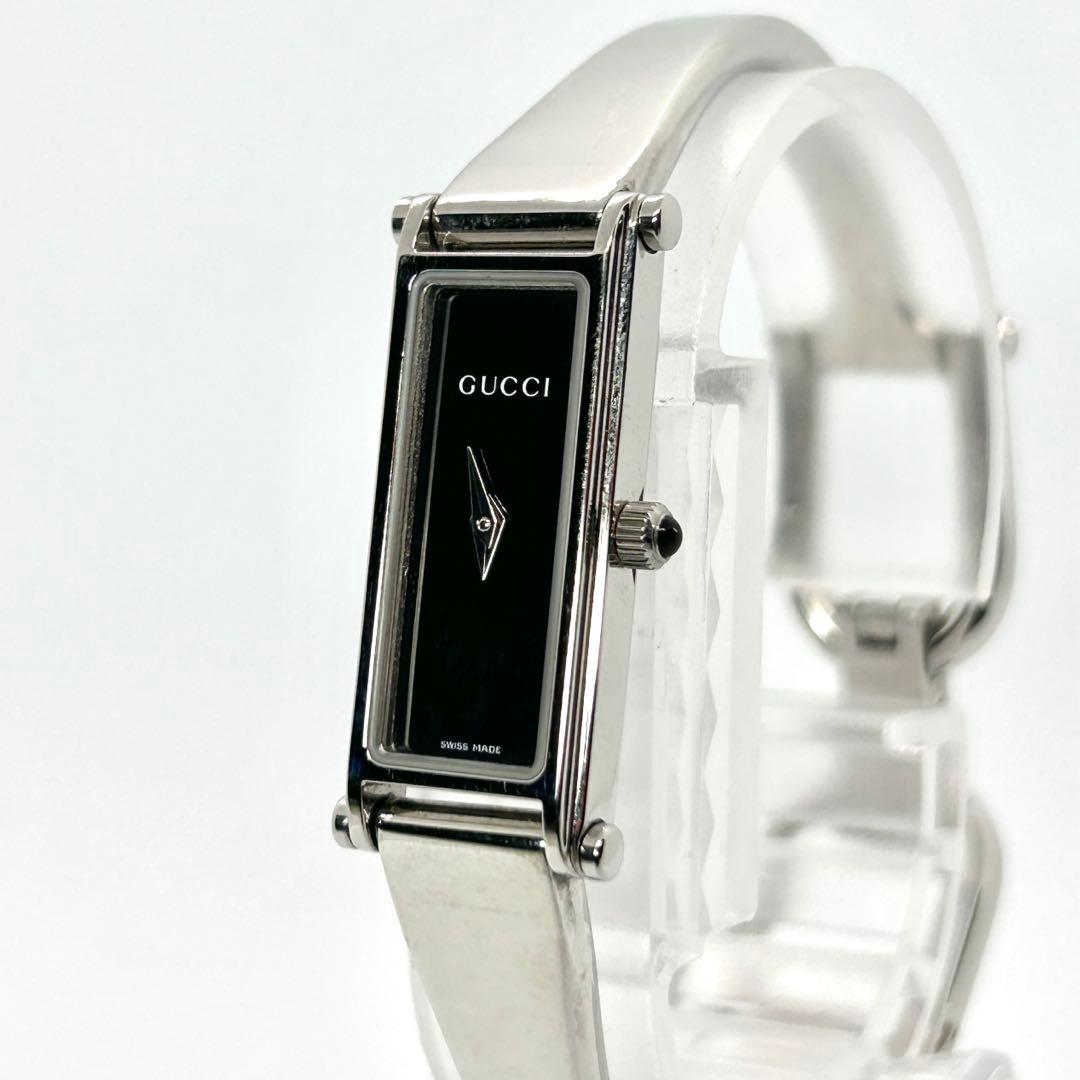 新品電池 稼働 GUCCI 1500L バングルウォッチ QZ シルバー - メルカリ
