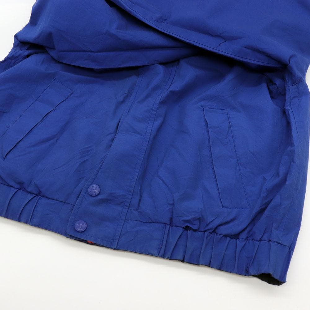 希少！90s トミーヒルフィガー 背中ロゴ刺繍リバーシブルナイロン
