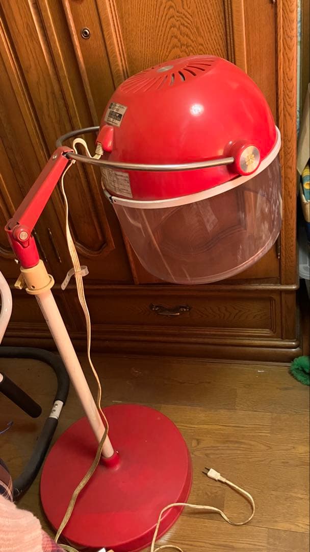 TOSHIBA 赤 サロンドライヤー 昭和レトロ インテリア - メルカリ