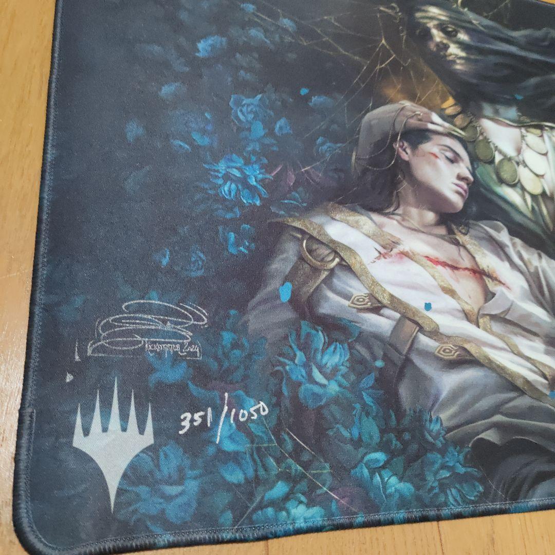 死の影 プレイマット サイン入り ステッチ MTG