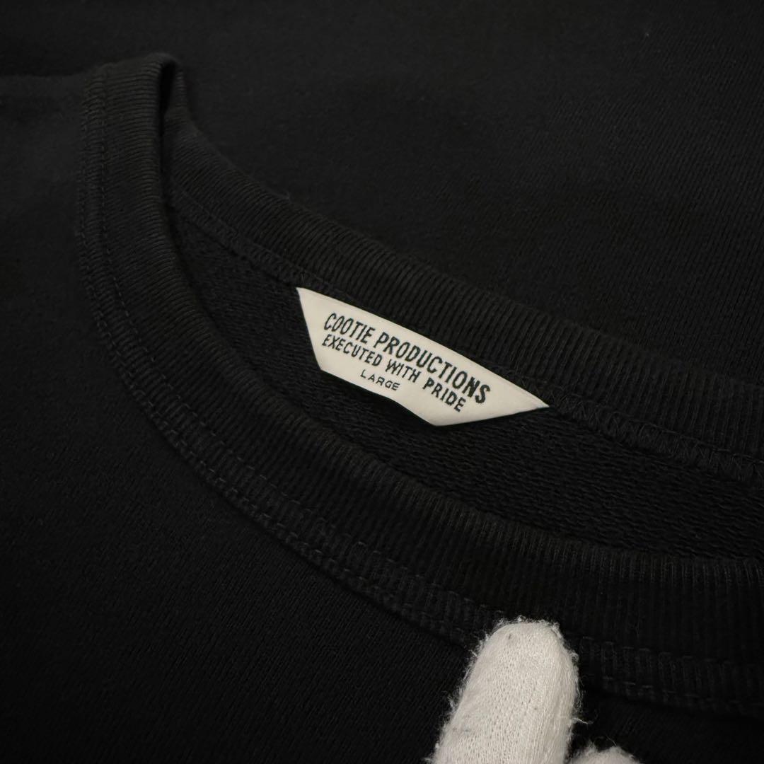 美品‼️クーティー COOTIE スウェット ブラック ロゴ L クルーネック