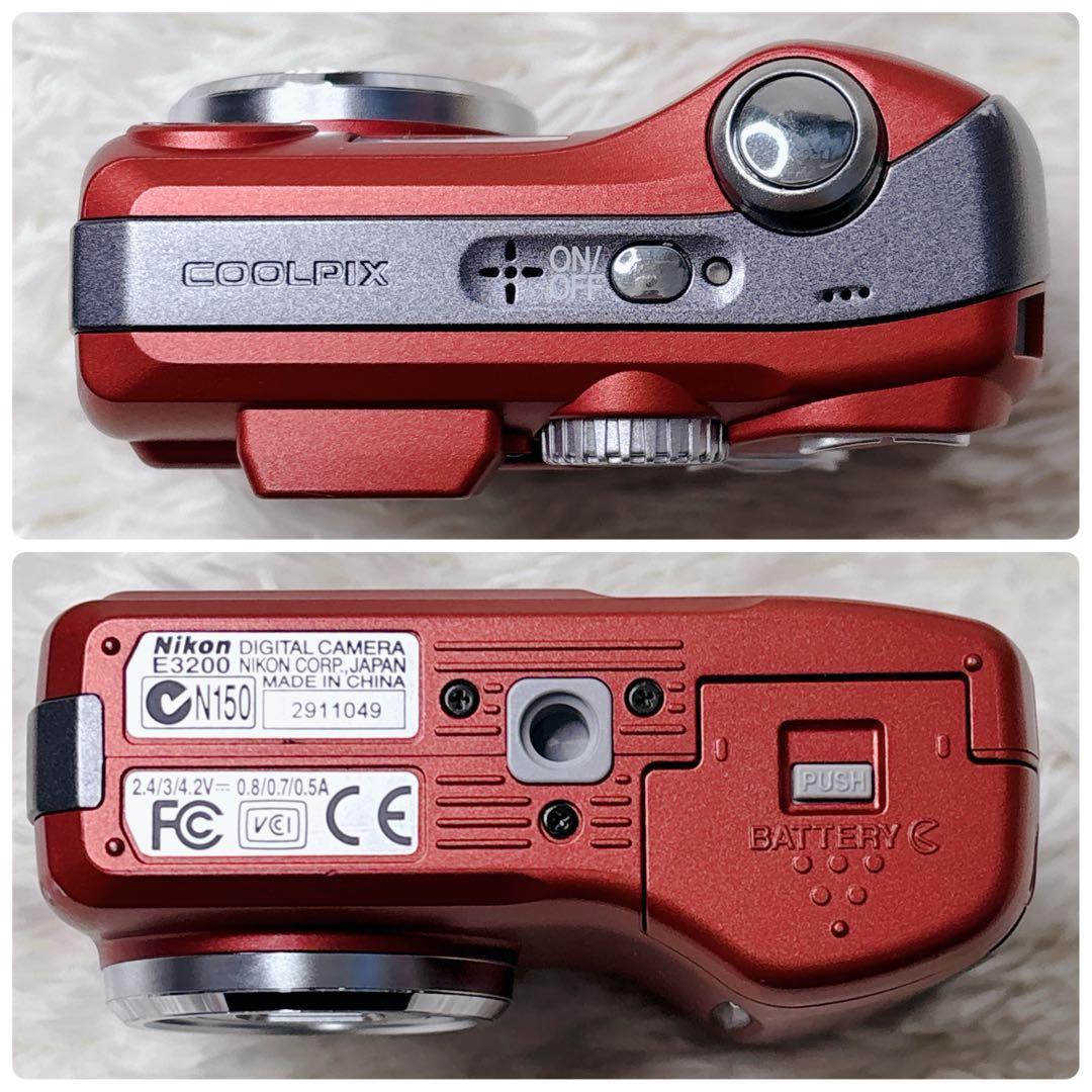 美品】 Nikon COOLPIX 3200 オールドデジカメ 乾電池式レトロ