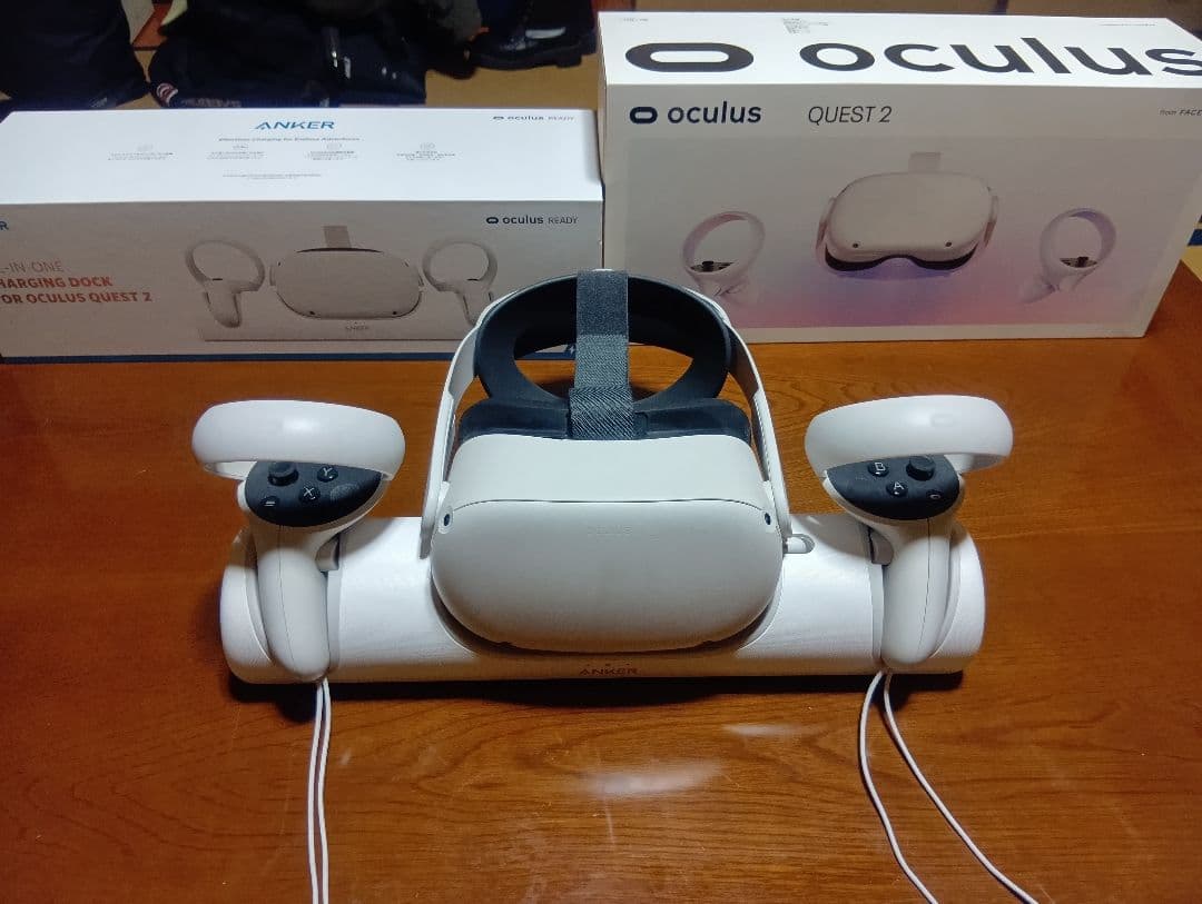 【128GB】【anker専用充電スタンド付】 Quest 2 Anker Charging Dock for Oculus Quest 2 | 急速充電器・ワイヤレス