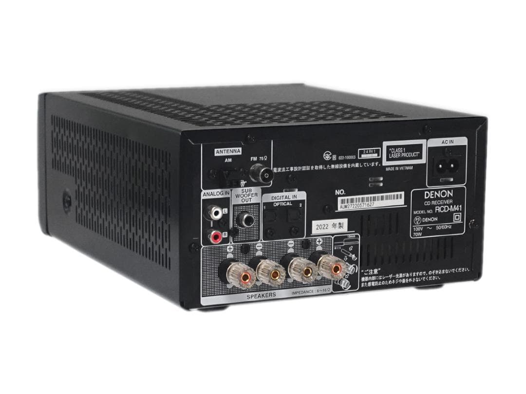 DENON RCD-M41 CDレシーバー ブラック 2022年製 動作品 - メルカリ