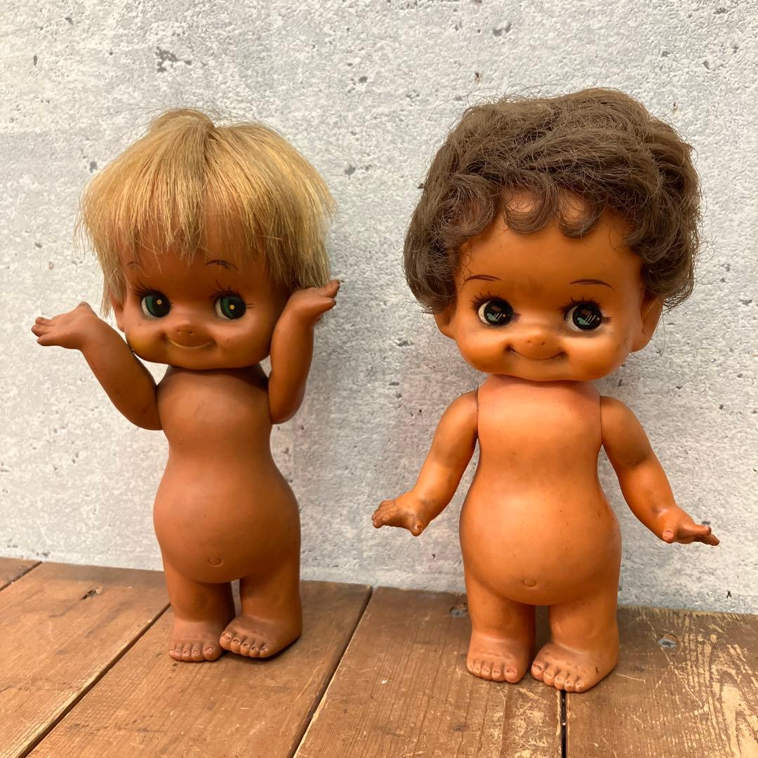 ヴィンテージ 昭和レトロ 褐色肌 ソフビ人形 コレクション ホビー