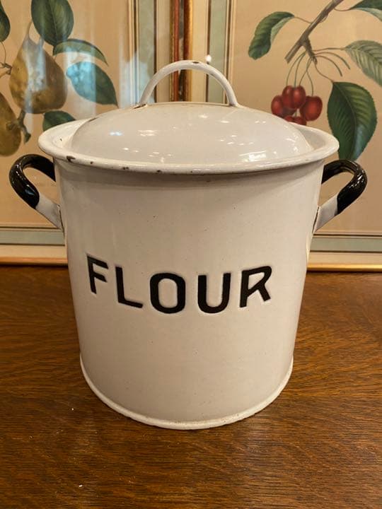 イギリス　アンティークフラワー缶 ホームプライド社のフラワー缶 イギリスアンティークキッチン雑貨