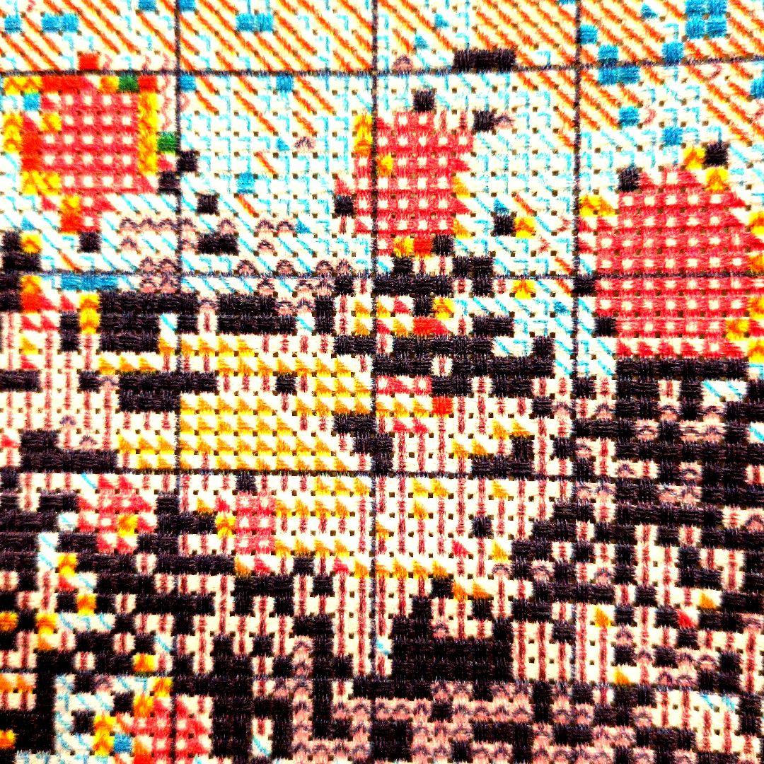 クロスステッチキット ゴッホ「ローヌ川の星月夜」 印刷あり 30×40