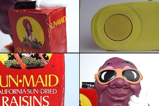 1980's カリフォルニアレーズン ソフビ 貯金箱 アドバタイジング PVC