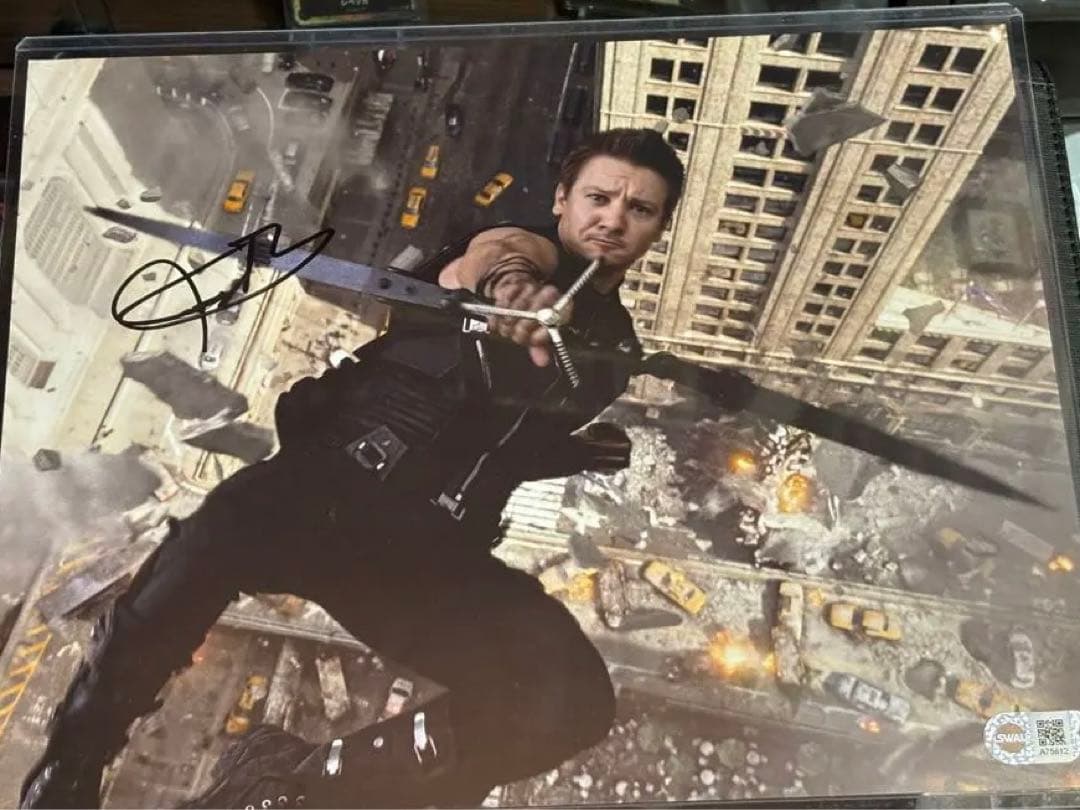 のあ　ジェレミー・レナーSWAU 直筆サイン のあ ジェレミー・レナーSWAU 直筆サイン ジェレミー・レナーSWAU 直筆