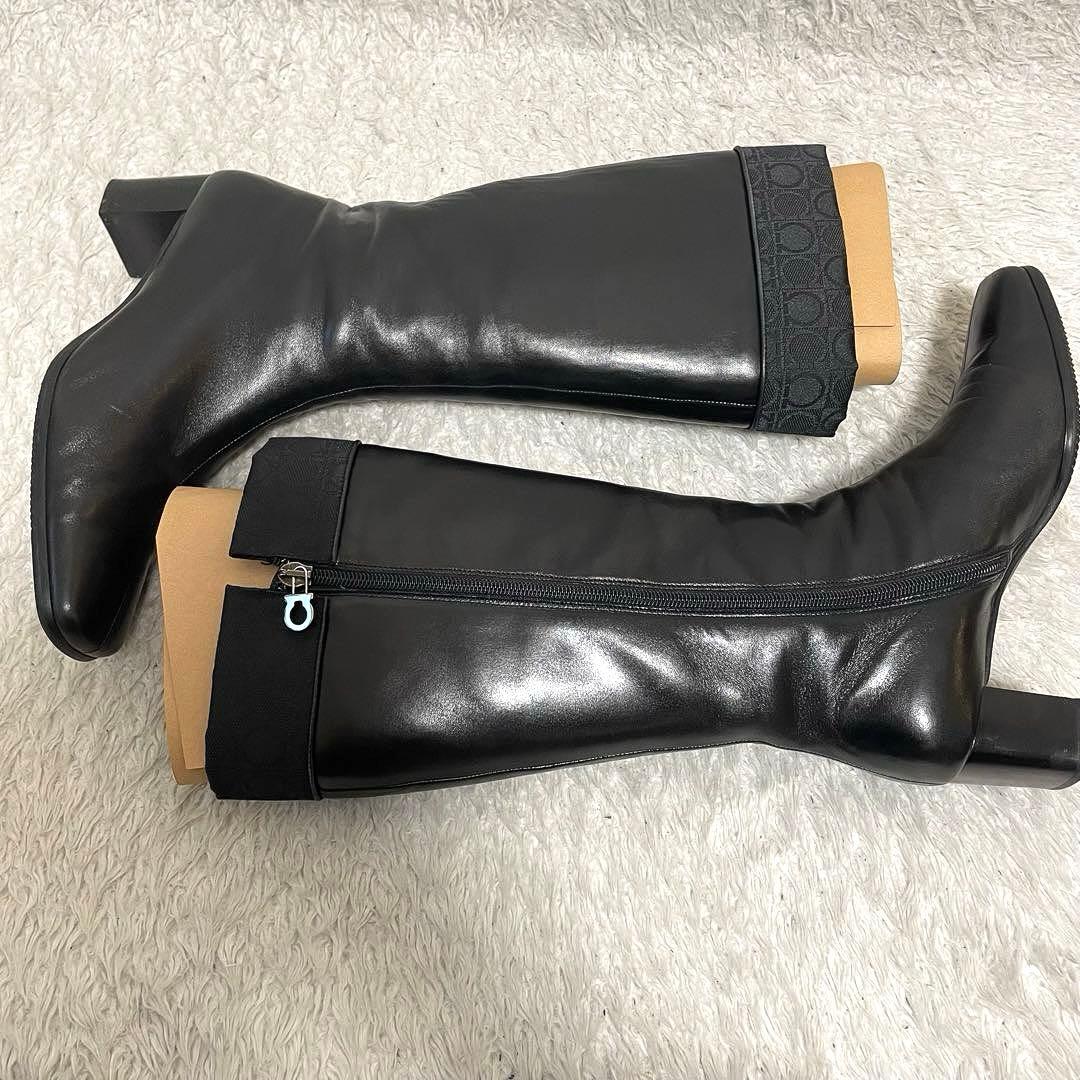 美品 Salvatore Ferragamo ロングブーツ 23.5cm