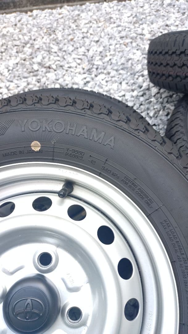 ②145/80R12LTヨコハマタイヤ・ホイールセット 2023年製 ②145/80R12LT