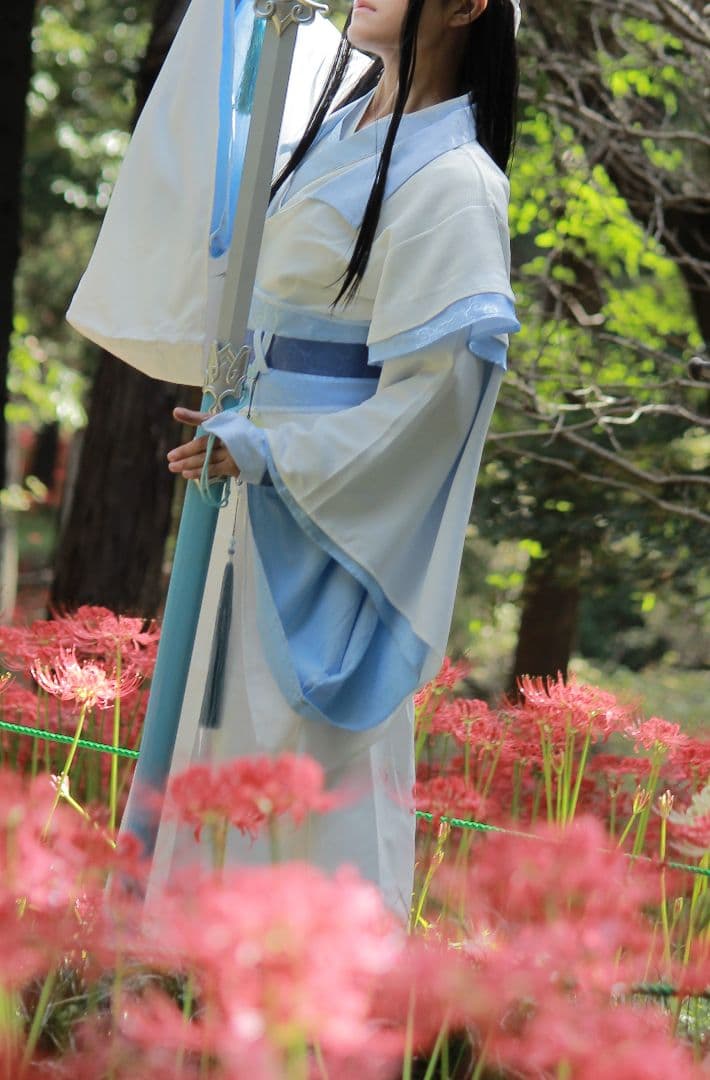 魔道祖師　MDZS　藍忘機　藍湛　少年　衣装　セット済　ウィッグ　コスプレ 魔道祖師 藍忘機 少年 コスプレ衣装