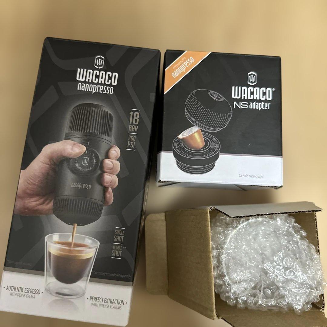コーヒーメーカー・エスプレッソマシン WACACO Nanopresso Wacaco Nanopresso Portable Espresso Maker, Extra Small Travel