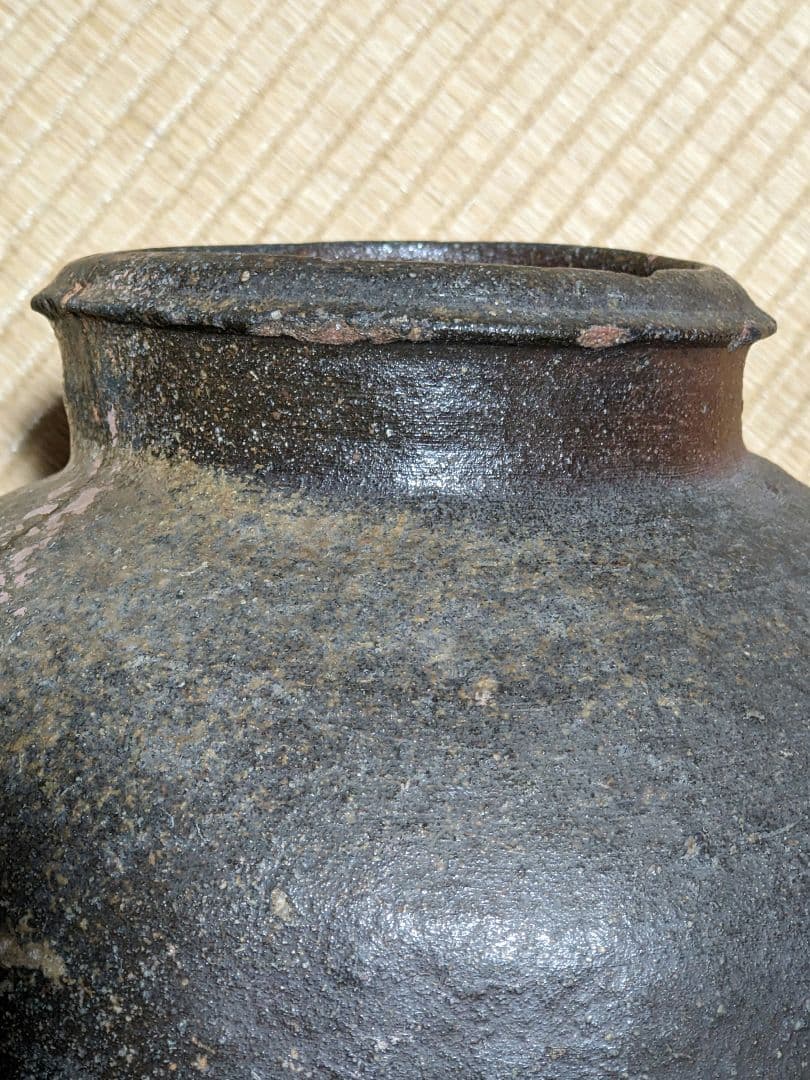 ♢古丹波 焼締め壺 穴窯時代 室町時代〜桃山時代 花器 古美術品 骨董品