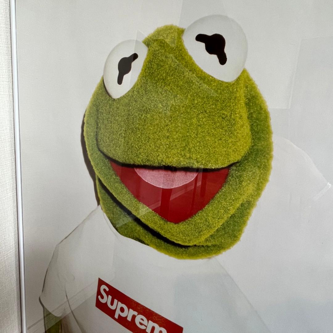 極希少 非売品 supreme 2008 ポスター カーミット 特注フレーム付き