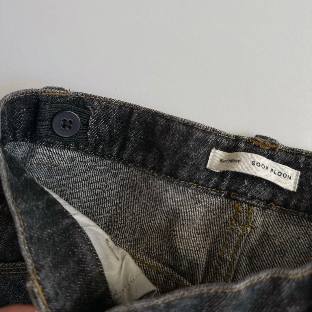 soor ploom ♡ black denim 6y デニム パンツ - メルカリ