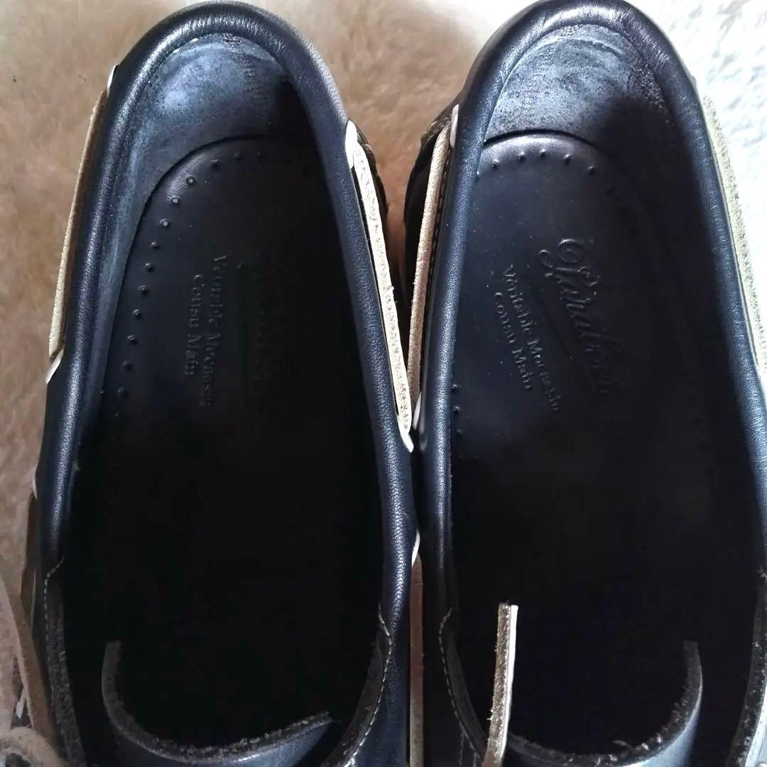 良品 パラブーツ デッキシューズ BARTH ネイビー 27.5cm