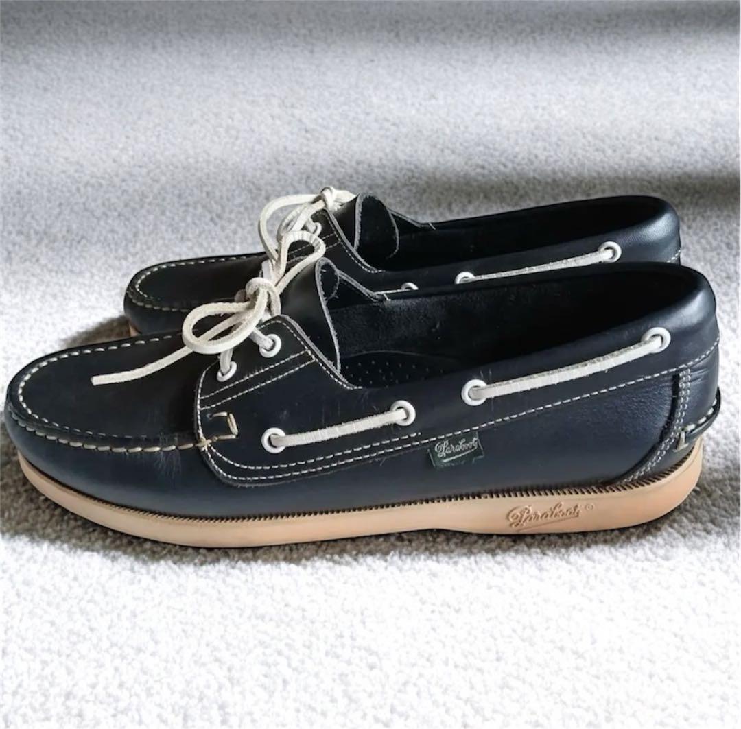 良品 パラブーツ デッキシューズ BARTH ネイビー 27.5cm