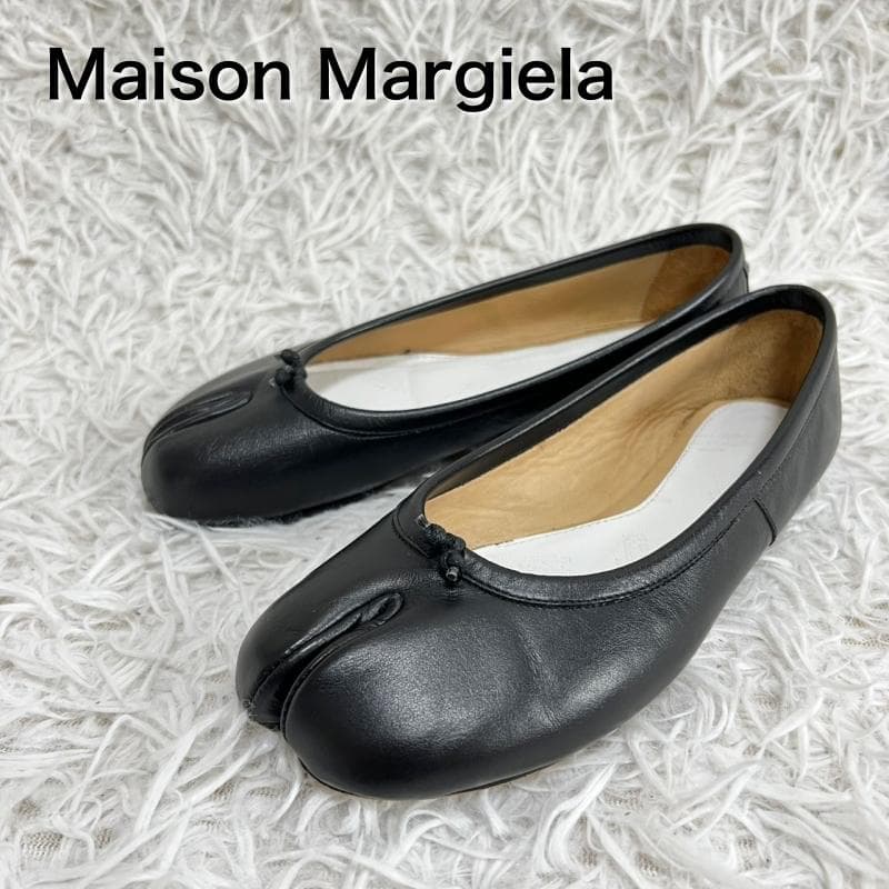 美品 Maison Margiela バレエシューズ 足袋 Tabi ブラック 楽天市場】Maison Margiela メゾンマルジェラ TABI Ballet Shoes タビ