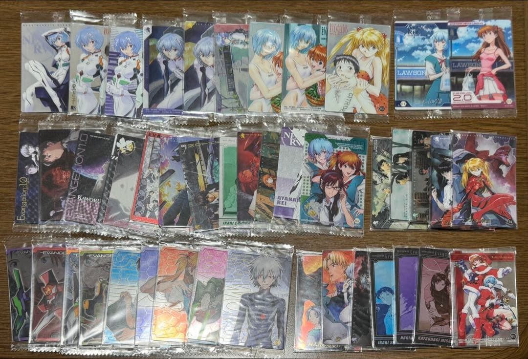 エヴァンゲリオン　ウエハース　カード　まとめ売り　44枚　ダブりなし エヴァンゲリオン ウエハース カード まとめ売り - メルカリ